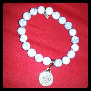 Beaded bracelet with charm by BLU